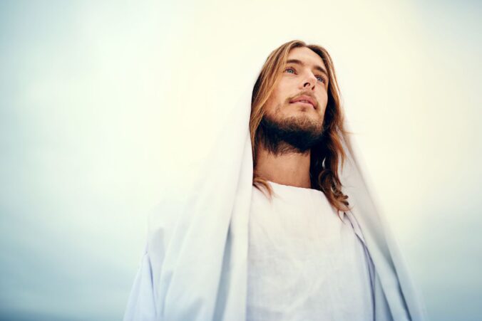 Jesus - A story by Graham Lawrence. picture shows Jesus