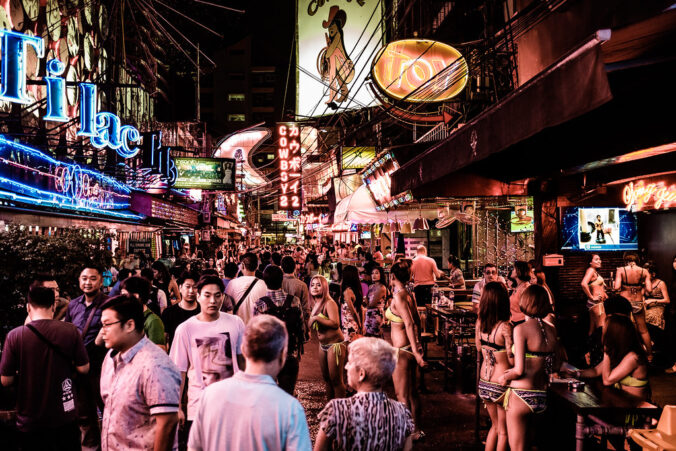 Cowboy - A story by Graham Lawrence. The picture shows Soi Cowboy where the story takes place